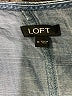 Ann Taylor LOFT 100% Lyocell Chevron-herringbone Blue Romper Size M - photo 4
