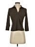 Laundry by Shelli Segal 100% Polyester Brown 3/4 Sleeve Top Size P (petite) - photo 1