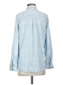 Express 100% Lyocell Blue Long Sleeve Button-Down Shirt Size S - photo 2
