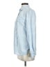 Express 100% Lyocell Blue Long Sleeve Button-Down Shirt Size S - photo 5