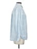 Express 100% Lyocell Blue Long Sleeve Button-Down Shirt Size S - photo 4