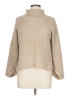 Profile 100% Acrylic Tweed Tan Turtleneck Sweater Size Lg - XL - photo 1