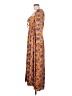 Rhode 100% Viscose Paisley Orange Casual Dress Size 8 - photo 5