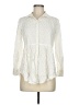 Solitaire 100% Rayon Polka Dots Ivory 3/4 Sleeve Blouse Size M - photo 1