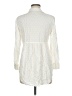 Solitaire 100% Rayon Polka Dots Ivory 3/4 Sleeve Blouse Size M - photo 2