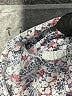 Amana Gray Short Sleeve Blouse Size L - photo 8