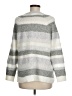 Lou & Grey Stripes Gray Pullover Sweater Size M - photo 2