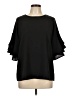 Unbranded 100% Polyester Black 3/4 Sleeve Top Size L - photo 1