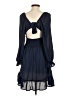 Unbranded 100% Polyester Solid Blue Casual Dress Size S - photo 2