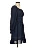 Unbranded 100% Polyester Solid Blue Casual Dress Size S - photo 4