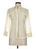 Theory Ivory 3/4 Sleeve Button-Down Shirt Size M - photo 1