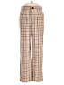 Shein Plaid Brown Casual Pants Size XS - photo 1