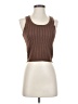 MIOU MUSE Brown Sleeveless Top Size S - photo 1