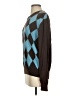Ben Sherman 100% Cotton Argyle Teal Pullover Sweater Size 2 - photo 5