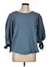 Zac & Rachel Blue 3/4 Sleeve Blouse Size L - photo 1