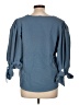 Zac & Rachel Blue 3/4 Sleeve Blouse Size L - photo 2