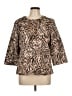 Chico's Brown 3/4 Sleeve Blouse Size Lg (2) - photo 1