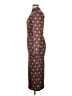 Shein Curve Argyle Brown Cocktail Dress Size 0X - photo 5