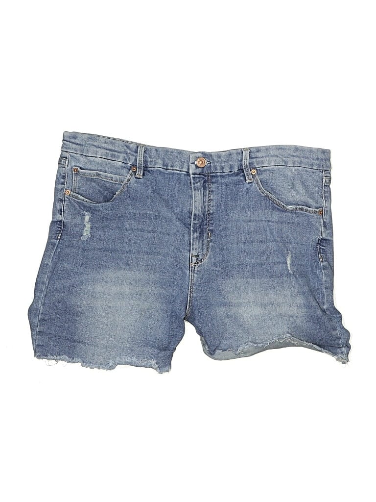 Pre-owned Nicole Miller Denim Shorts In Blue