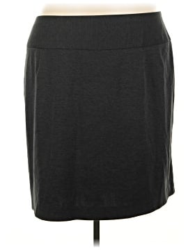 Lane Bryant Women's Plus Size 18/20 Black Stretch Skater Skirt Comfort Band