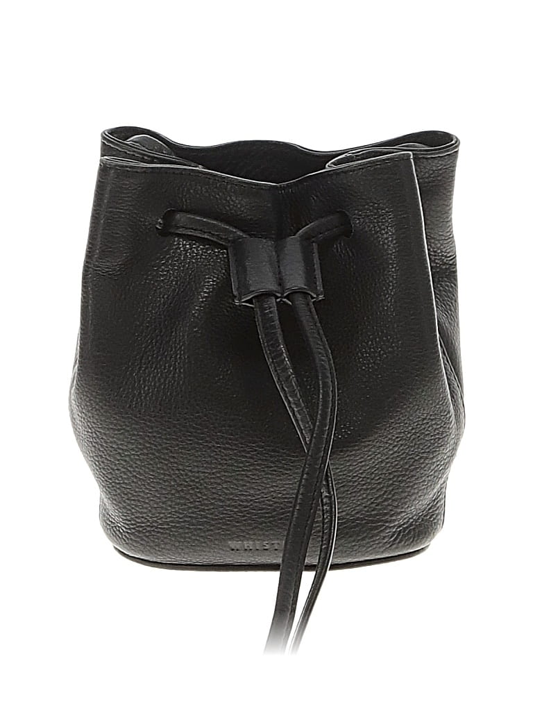 Pre-owned Whistles Leather Bucket Bag In Black