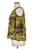 Jeans By Buffalo 100% Polyester Yellow 3/4 Sleeve Blouse Size XL - photo 5