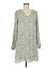 Lounge 100% Polyester Floral Green Casual Dress Size M - photo 1