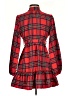 Unbranded Plaid Red Casual Dress Size XS - photo 2