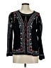 One September Black Long Sleeve Blouse Size M - photo 1