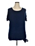 St. John's Bay Blue Short Sleeve Top Size XL - photo 1