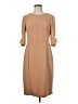Connected Apparel Solid Tan Casual Dress Size 6 - photo 1