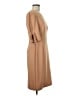 Connected Apparel Solid Tan Casual Dress Size 6 - photo 4