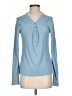 Lands' End Blue Long Sleeve Henley Size S - photo 1