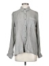 Express Gray Long Sleeve Button-Down Shirt Size S - photo 1