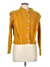 Central Park West 100% Polyester Yellow Cardigan Size L - photo 1