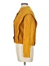 Central Park West 100% Polyester Yellow Cardigan Size L - photo 5