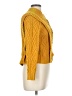 Central Park West 100% Polyester Yellow Cardigan Size L - photo 4