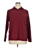 Lands' End 100% Polyester Burgundy Pullover Sweater Size XL - photo 1