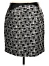 Ann Taylor Houndstooth Black Casual Skirt Size 10 - photo 2