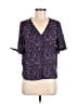 Apt. 9 100% Polyester Purple Short Sleeve Blouse Size S - photo 1