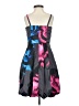 Express Design Studio 100% Polyester Graphic Black Cocktail Dress Size 0 - photo 2