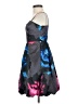 Express Design Studio 100% Polyester Graphic Black Cocktail Dress Size 0 - photo 5