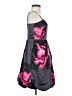Express Design Studio 100% Polyester Graphic Black Cocktail Dress Size 0 - photo 4