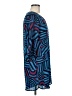 RSVP 100% Polyester Print Blue Casual Dress Size M - photo 4