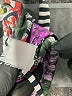 Unbranded Floral Gray Purple Swimsuit Top Size XXS (estimated) - photo 3