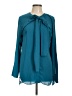 Atlein Collective 100% Polyester Teal Long Sleeve Blouse Size 12 - photo 1