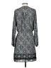 Gap 100% Polyester Paisley Gray Casual Dress Size S - photo 2