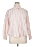 Old Navy 100% Cotton Stripes Pink Long Sleeve Blouse Size XL - photo 1