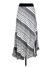 Chico's Stripes Silver Casual Skirt Size S - photo 1