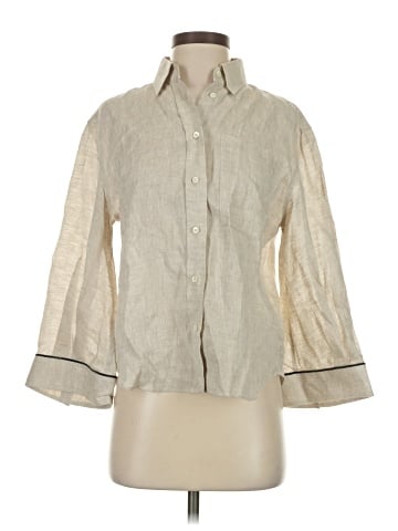 Brunello Cucinelli 3/4 Sleeve Silk Top (view 1)